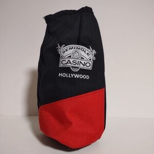 SEMINOLE Casino Hollywood Large Insulated Koozie Red And Black
